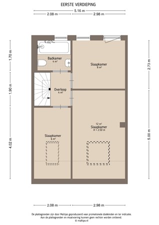 Floorplan - Oranje Nassaulaan 53, 4141 CR Leerdam